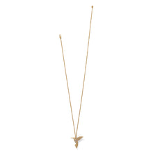 Load image into Gallery viewer, Trust Your Journey Golden Hummingbird Necklace
