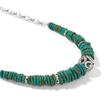 Load image into Gallery viewer, Contempo Sonora Verde Blue Disc Necklace
