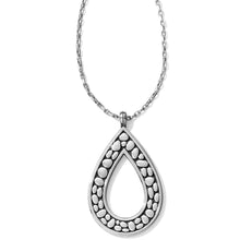 Load image into Gallery viewer, Pebble Open Teardrop Necklace
