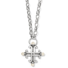 Load image into Gallery viewer, Taos Pearl Cross Necklace
