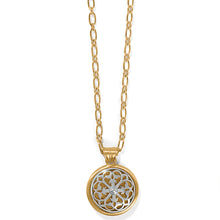 Load image into Gallery viewer, Ferrara Two Tone Luce Large Pendant Necklace
