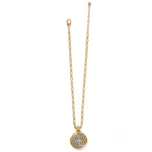 Load image into Gallery viewer, Ferrara Two Tone Luce Large Pendant Necklace
