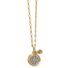 Load image into Gallery viewer, Ferrara Two Tone Luce Small Pendant Necklace
