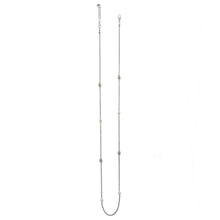 Load image into Gallery viewer, Meridian Petite Pearl Two Tone Long Necklace
