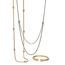 Load image into Gallery viewer, Meridian Petite Two Tone Double Necklace
