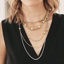 Load image into Gallery viewer, Meridian Petite Two Tone Double Necklace
