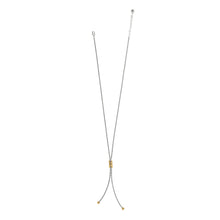 Load image into Gallery viewer, Interlok Twist Two Tone Lariat Necklace
