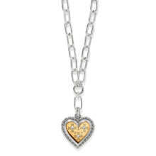 Load image into Gallery viewer, Mosaic Heart Two Tone Necklace
