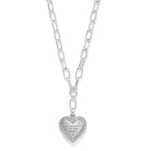 Load image into Gallery viewer, Mosaic Heart Two Tone Necklace
