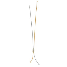 Load image into Gallery viewer, Meridian Ventus Two Tone Y Necklace
