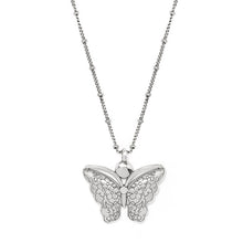 Load image into Gallery viewer, Kyoto In Bloom Indigo Petite Butterfly Necklace
