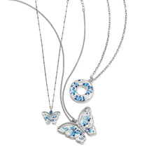 Load image into Gallery viewer, Kyoto In Bloom Indigo Petite Butterfly Necklace
