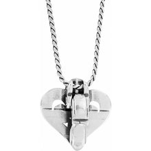 Load image into Gallery viewer, Alcazar Heart Badge Clip Necklace
