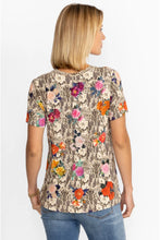 Load image into Gallery viewer, ROSE LACE FAVORITE SHORT SLEEVE V-NECK SWING TEE
