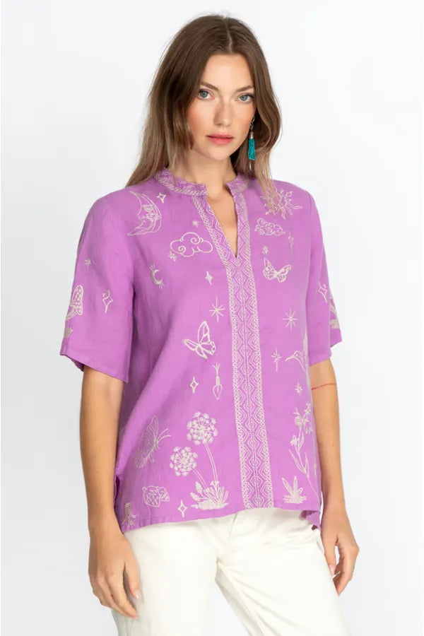 NOAH EASY V-NECK TOP