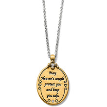 Load image into Gallery viewer, Guardian Angel Two-Tone Pendant Necklace
