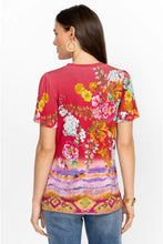 Load image into Gallery viewer, GOLDEN ROSE FLUTTER SLEEVE TEE
